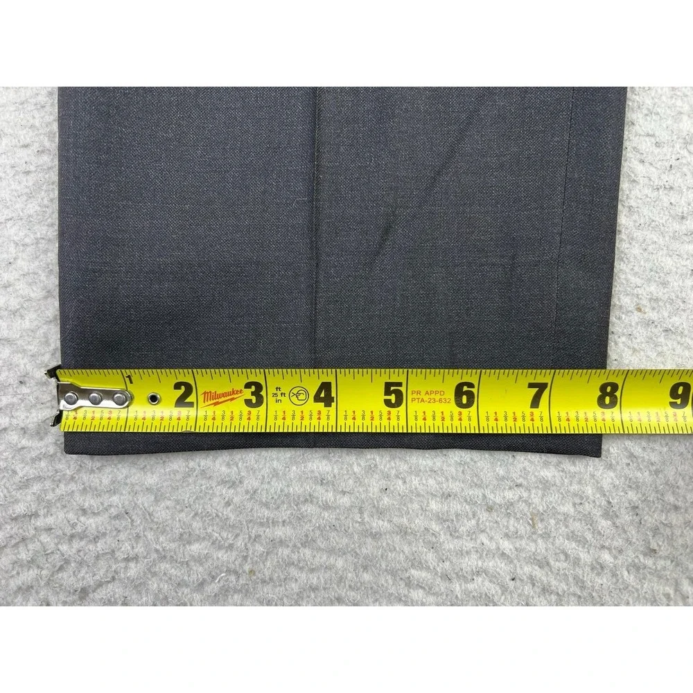 Brioni Dress Pants Mens 38x32 Gray Wool Blend Lined Regular Fit Italy READ